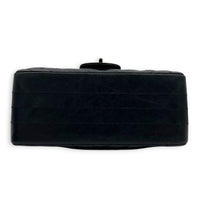 2.55 Shoulder Bag Black in Calfskin, Silver hardware