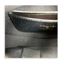 Quilted Bow Pouch Handbag Black in Caviar Leather, Gold hardware