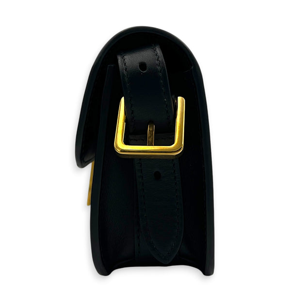 Miss Dior Graffiti Shoulder Bag Black in Calfskin, Gold hardware