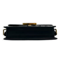 Miss Dior Graffiti Shoulder Bag Black in Calfskin, Gold hardware