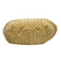 Jodie Shoulder Bag Beige in Suede Leather, Gold hardware