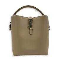 Le 37 Top Handle Bag Beige in Calfskin, Silver hardware