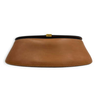 Voltaire Top Handle Bag Brown in Calfskin, Gold hardware