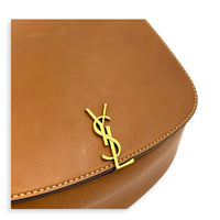 Voltaire Top Handle Bag Brown in Calfskin, Gold hardware