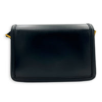 Solferino Shoulder Bag Black in Calfskin, Gold hardware