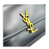 Solferino Shoulder Bag Black in Calfskin, Gold hardware
