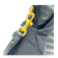 Cassandre Black Pouch in Calfskin, Gold hardware