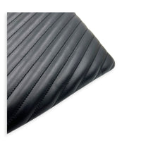Cassandre Black Pouch in Calfskin, Gold hardware