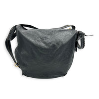 Motorcycle Convertible Grey Backpack in Calfskin, Gold hardware