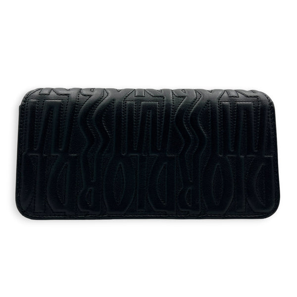 Miss Dior Allover Shoulder Bag Black in Calfskin, Gold hardware