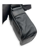 Danube Shoulder Bag Black in Calfskin, Black hardware
