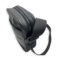 Danube Shoulder Bag Black in Calfskin, Black hardware