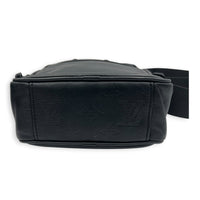Danube Shoulder Bag Black in Calfskin, Black hardware