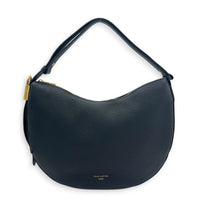 Low Key Cookie Shoulder Bag MM Black in Calfskin, Gold hardware