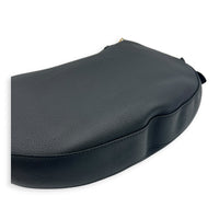 Low Key Cookie Shoulder Bag MM Black in Calfskin, Gold hardware