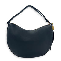 Low Key Cookie Shoulder Bag MM Black in Calfskin, Gold hardware