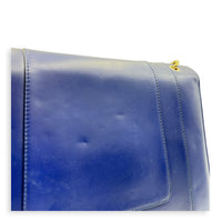 Serpenti Forever Shoulder Bag Blue in Calfskin, Gold hardware