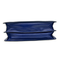 Serpenti Forever Shoulder Bag Blue in Calfskin, Gold hardware