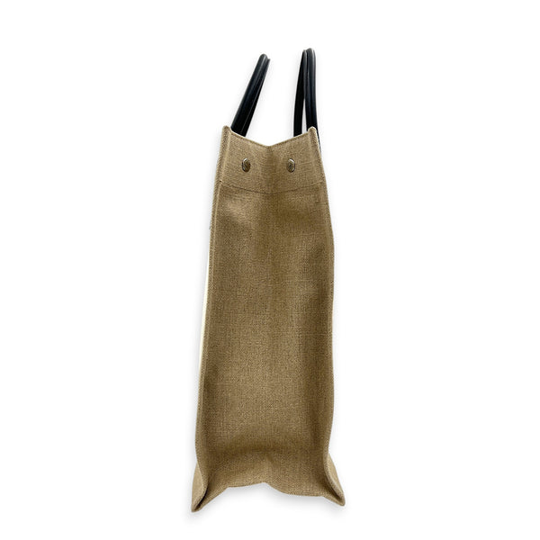 Rive Gauche Tote Bag Beige in Canvas, Silver hardware