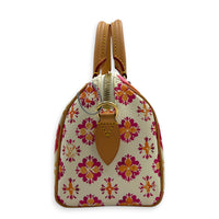 Speedy Bandouliere Top Handle Bag 20 By The Pool in Monogram Coated Canvas, Gold hardware