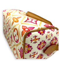 Speedy Bandouliere Top Handle Bag 20 By The Pool in Monogram Coated Canvas, Gold hardware