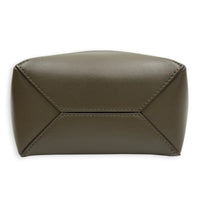 Puzzle Fold Tote Bag Mini Green in Calfskin, Gold hardware