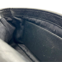 Niki Shoulder Bag Black in Calfskin, Ruthenium hardware