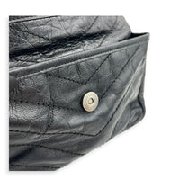 Niki Shoulder Bag Black in Calfskin, Ruthenium hardware