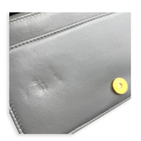 Boy Grey Wallet On Chain in Caviar Leather, Gold hardware