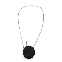Micro Rond Veau Villandry Noir in Calfskin, Palladium hardware