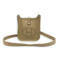 Evelyne Mini Trench Crossbody Bag in Clemence, Gold hardware
