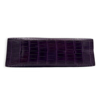 Kelly Pochette Amethyst in Shiny Niloticus Crocodile, Palladium hardware