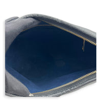 Carryall PM Black Shoulder Bag in Empreinte Leather, Gold hardware