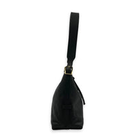 Carryall PM Black Shoulder Bag in Empreinte Leather, Gold hardware