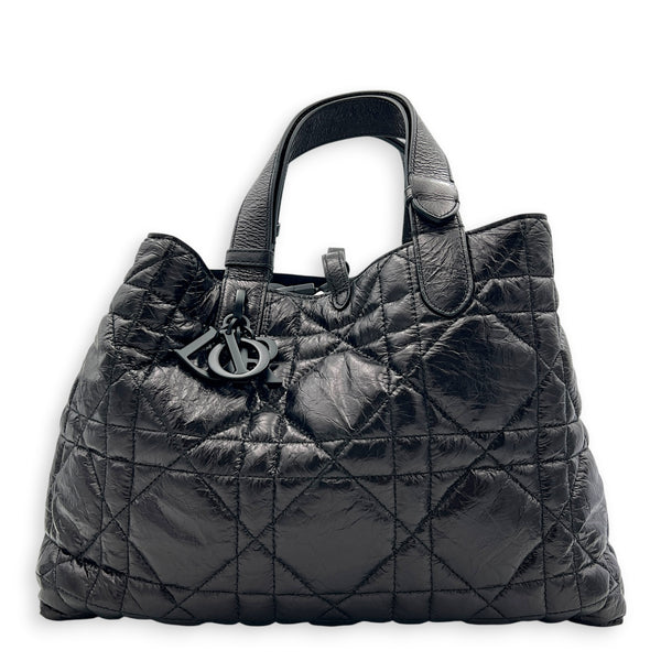 Toujours Tote Bag Black in Calfskin, So Black hardware