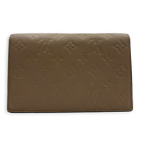 Vavin Wallet On Chain Beige in Empreinte Leather, Gold hardware