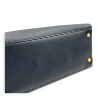 Lock Me Tote Bag Black in Calfskin, Gold hardware