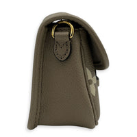 Diane Nano Beige Shoulder Bag in Empreinte Leather, Gold hardware