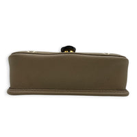 Diane Nano Beige Shoulder Bag in Empreinte Leather, Gold hardware
