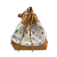 Ursula Shoulder Bag Multi-colour in Monogram Coated Canvas, Gold hardware