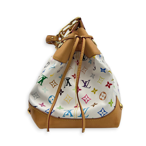 Ursula Shoulder Bag Multi-colour in Monogram Coated Canvas, Gold hardware