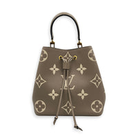 NeoNoe Bucket Bag Beige in Empreinte Leather, Gold hardware