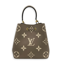 NeoNoe Bucket Bag Beige in Empreinte Leather, Gold hardware
