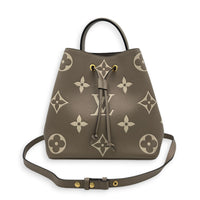 NeoNoe Bucket Bag Beige in Empreinte Leather, Gold hardware