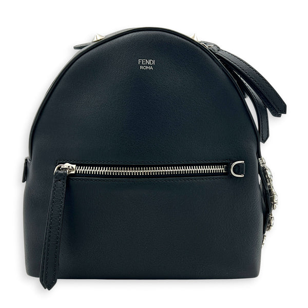 By The Way Backpack Black in Calfskin, Silver hardware