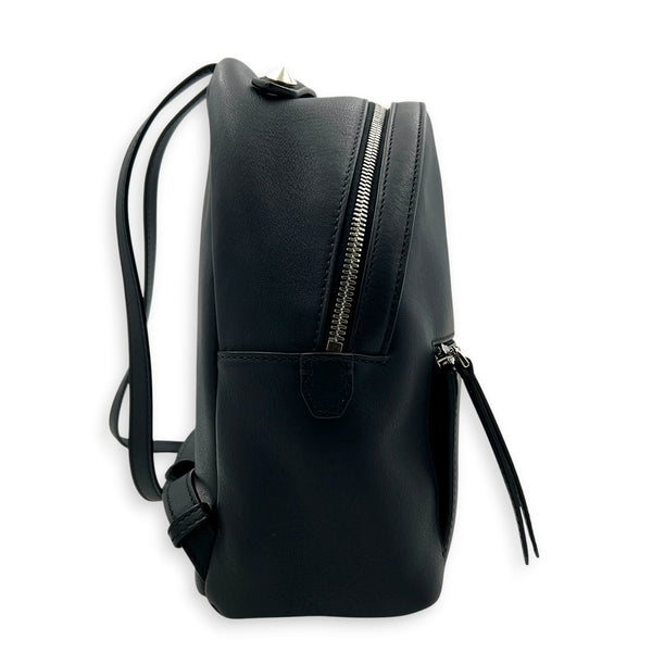 By The Way Backpack Black in Calfskin, Silver hardware
