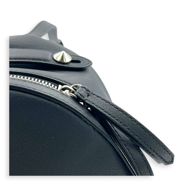 By The Way Backpack Black in Calfskin, Silver hardware