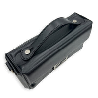 Soft Trunk Baguette Shoulder Bag Black in Nappa Leather, Silver hardware
