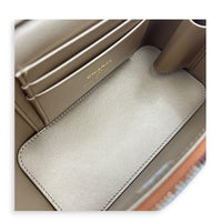 Pearl Crush Vanity Bag Brown in Lambskin, Gold hardware