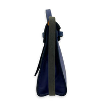 Herbag Blue in Coated Canvas, Silver hardware